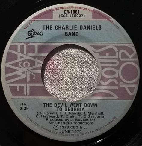 The Charlie Daniels Band - The Devil Went Down To Georgia (1980, Vinyl) | Discogs