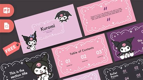 Free Kuromi PowerPoint Template - Prezentr