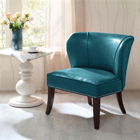 Andover Mills™ Beesley Faux Leather Armless Accent Chair & Reviews | Wayfair