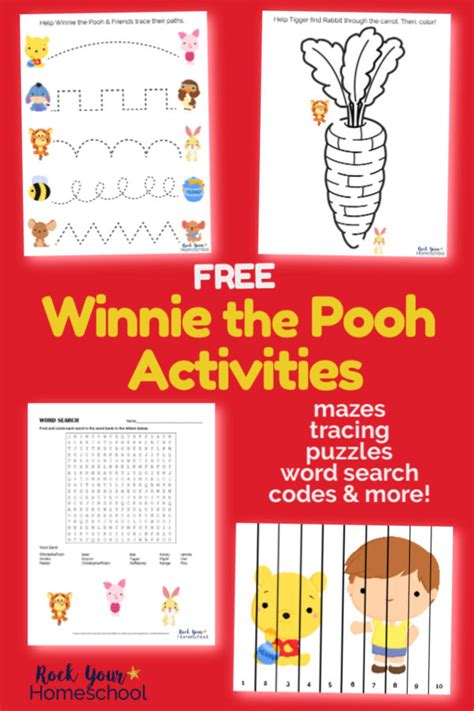 Winnie the Pooh-Inspired Printables for Learning Fun (Free) | Winnie the pooh, Disney activities ...