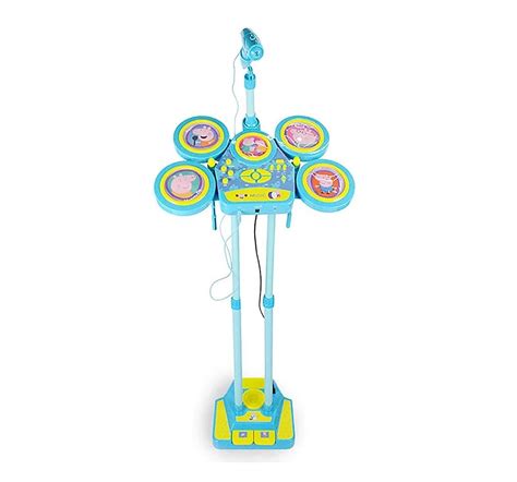 Shop Peppa Pig Drum Set And Microphone Musical Toys for Kids age 3Y+ | Hamleys India