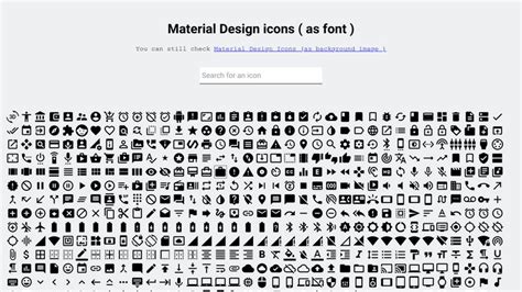 Material Design icons ( as font )