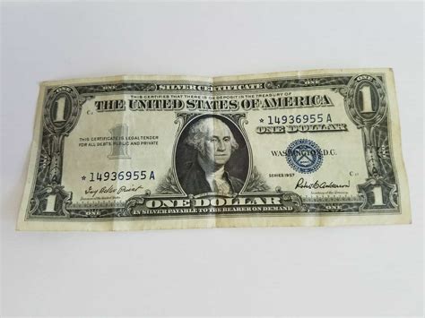 1957 Silver Certificate Dollar Bill Value: Are A, B, Star, 60% OFF