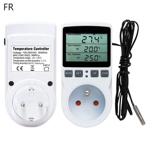 Multi-Function Thermostat Digital Temperature Controller Socket Outlet ...