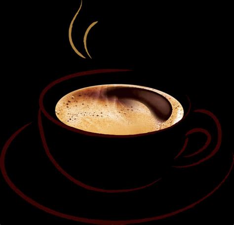 Download Steaming Coffee Cup Artistic Design | Wallpapers.com