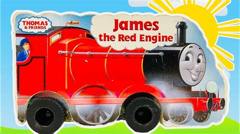 Reading Aloud Learning for Kids JAMES The Red Engine Train Shaped Board ...