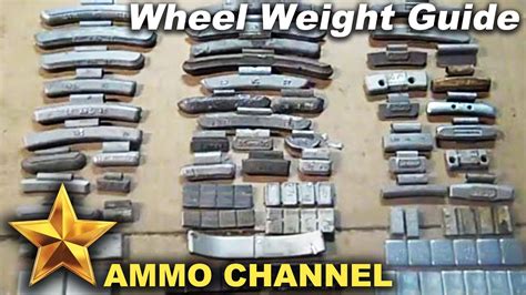 Different types of wheel weights - lead bullet casting - YouTube