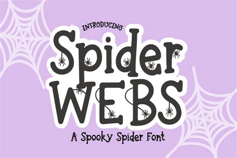 SPIDER WEBS Serif Handwriting Halloween Font