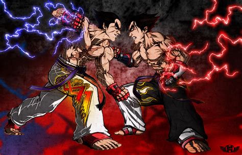 Kazuya vs Jin by daboss1989 on DeviantArt