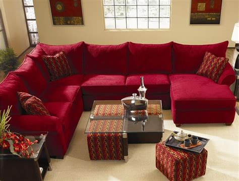 10 Ideas of Red Leather Sectionals With Chaise