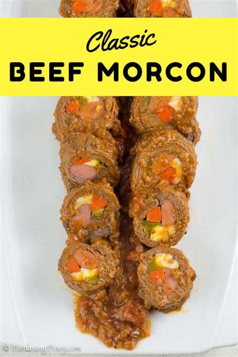 Classic Beef Morcon Recipe - Panlasang Pinoy