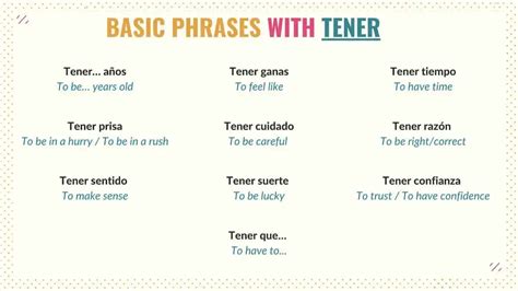 47 Common Tener Expressions in Spanish You MUST Know - Tell Me In Spanish