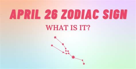 April 26 Zodiac Sign Explained | So Syncd