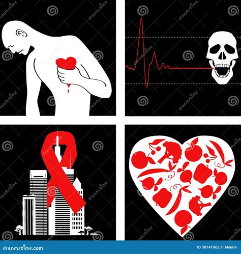 Heart attack prevention stock vector. Illustration of adult - 38141862