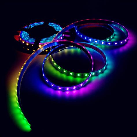 Mokungit WS2812B LED Strip Lights 3.2FT 1M 60 Pixels Programmable ...