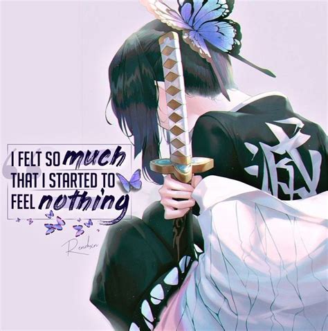 Demon Slayer // Shinobu | Anime quotes, Anime, Feeling nothing