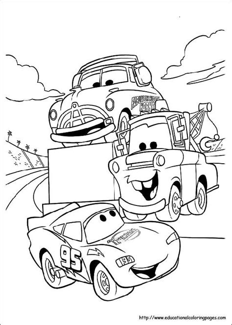 FREE Disney Cars Coloring Pages | Disney coloring pages, Coloring pages ...