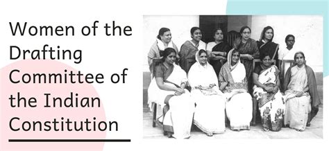 Women of the Drafting Committee of the Indian Constitution