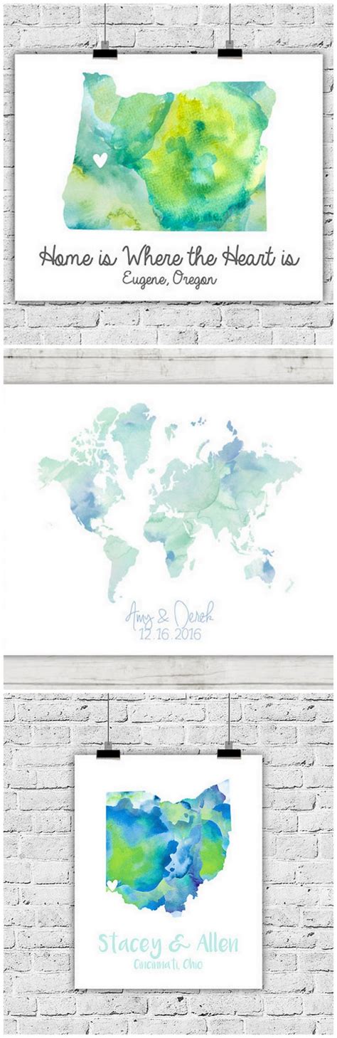 10 Gorgeous Wedding Map Guest Book Alternatives!