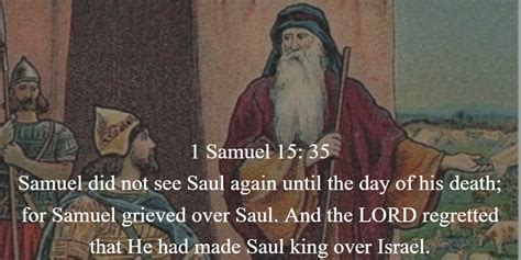 Prayer Pointers: 1 Samuel 15:35 - God Will Not Reject Me