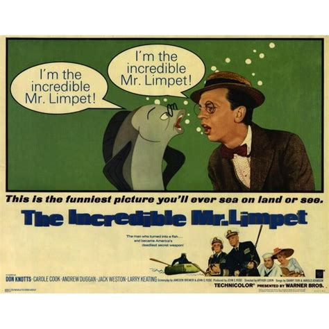 The Incredible Mr. Limpet - movie POSTER (Half Sheet Style A) (22" x 28") (1964) - Walmart.com ...