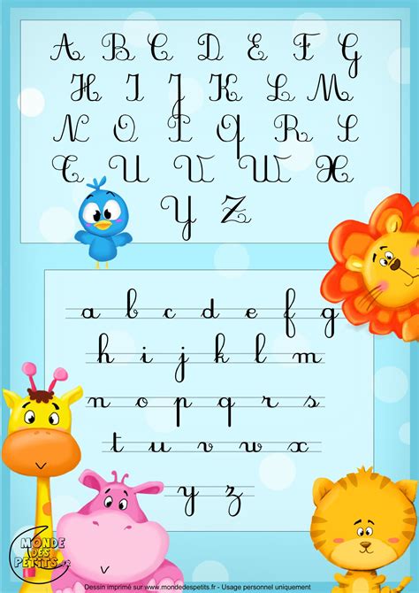 Monde Des Petits La Chanson De L Alphabet In Dalphabet En avec Monde ...