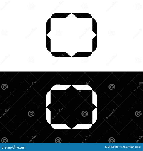 Rectangle Vector Logo Template Design Stock Vector - Illustration of ...