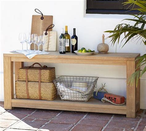 Amherst Teak Tan Console Table