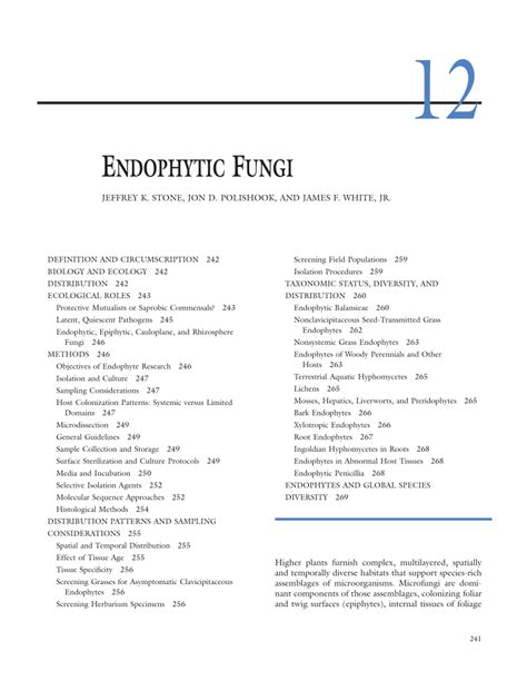 (PDF) Endophytic fungi