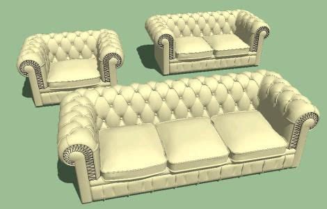 Modern Furniture Sofa 3D SKP Model for SketchUp Furniture Layout, Sofa ...