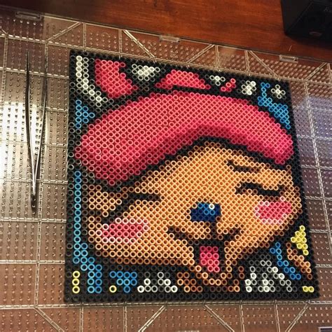 Little Tony Chopper action. Only 6 left 😂 #perler #perlerbeads # ...