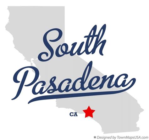 Map of South Pasadena, CA, California