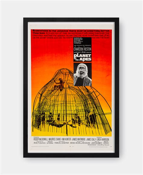 Planet of the Apes (1968) Movie Poster - The Curious Desk