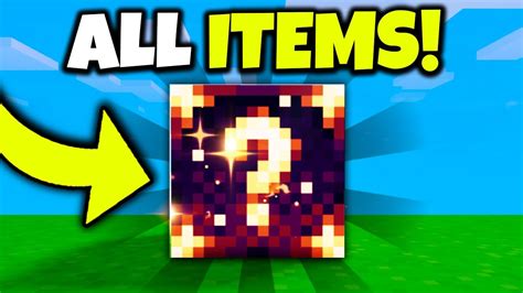 *EVERY* LUCKY BLOCK ITEM!! Roblox BedWars - YouTube