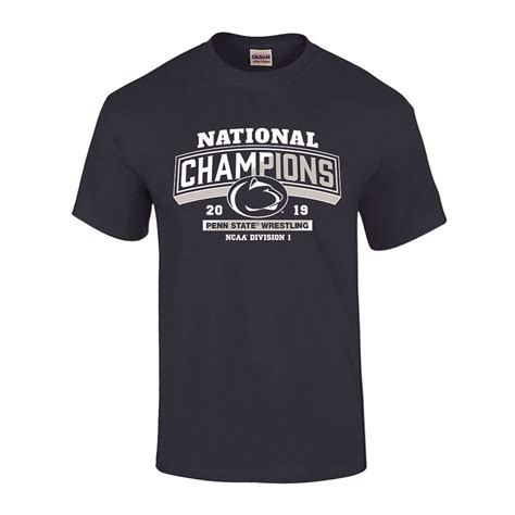 Penn State 2019 Wrestling NCAA National Champions T-Shirt Nittany Lions ...