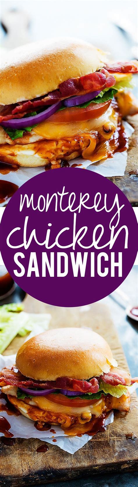 Monterey Chicken Sandwiches | Creme de la Crumb Soup And Sandwich, Chicken Sandwich, Sandwich ...