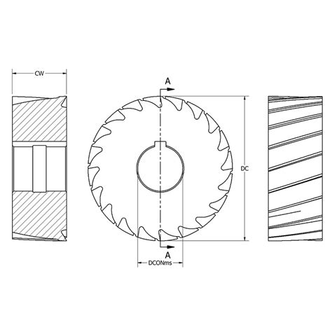 81509 | Plain Milling Cutter TiAlN | ARCH Cutting Tools