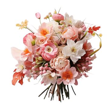 Lovely Spring Floral Bouquet, Flower, Spring, White PNG Transparent Image and Clipart for Free ...