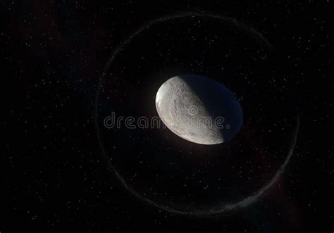 Artwork of Haumea Ellipsoidal Dwarf Planet with Rings in the Kuiper ...