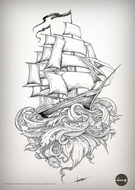 Nautical Ship Tattoo Drawing - Best Tattoo Ideas