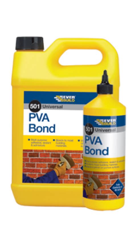 PVA is a multi-purpose bonding agent, primer, sealer, cement and plaster admixture.