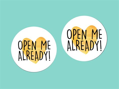 Open Me Stickers / Packaging Stickers / Business Stickers / - Etsy | Packaging stickers ...