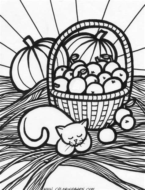 harvest coloring pages - Clip Art Library