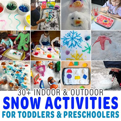 40+ Snow Activities for Toddlers & Preschoolers - HAPPY TODDLER PLAYTIME in 2021 | Toddler ...