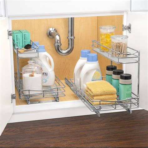 Lynk Professional® 11.5 x 21 Slide Out Under Sink Pull Out Drawer ...