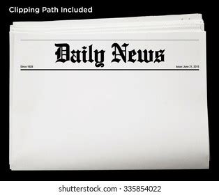 Blank Newspaper Headline Clipart School