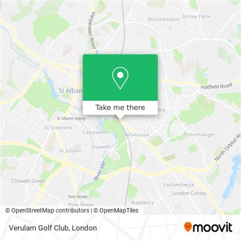 How to get to Verulam Golf Club in St Albans by bus or train?