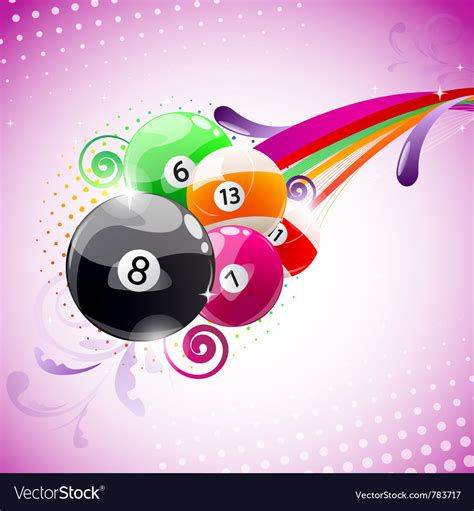 Abstract billiards background Royalty Free Vector Image