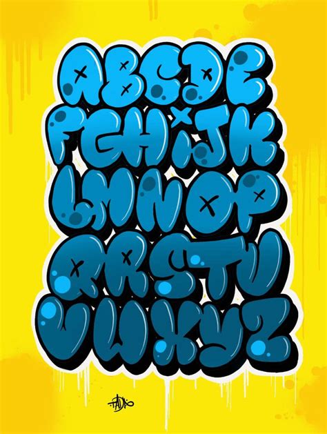 How to Draw Graffiti Bubble Letters