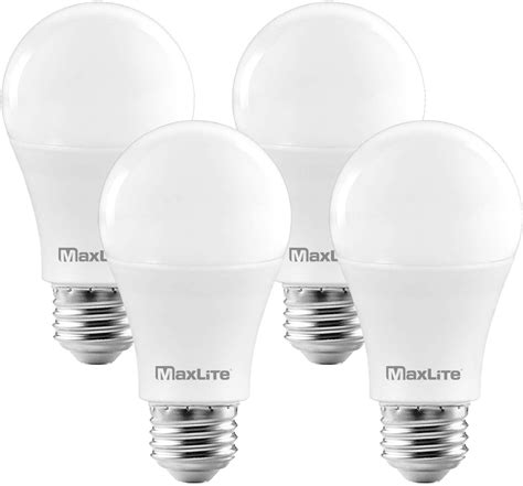 MaxLite A19 LED Bulb, Enclosed Fixture Rated, 100W Equivalent, 1600 ...